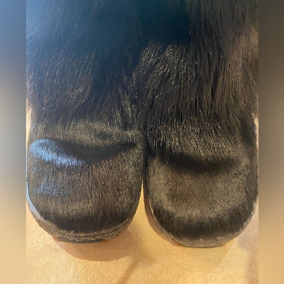 Pajar Goat Hair Fur Scarlet Apres Ski Fleece Lined Black Winter Boots Size 39 - Picture 5 of 16